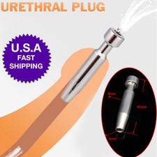 Stainless Steel Dilator Sounding Urethral Stretching Penis Hollow Plug Training