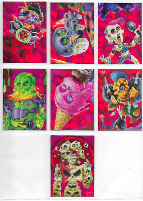 Craniacs Serie 1 - Rot, Crackle Chrome Parallel & Sketch Karten Auswahl NM