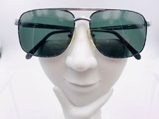 Vintage London Fog L.F.18 Silver Gray Pilot Sunglasses Frames