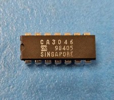  3PCS CA3046 SGS RF Small Signal Bipolar Transistor, 0.05A NPN 14-DIP