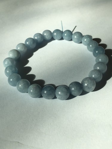 Aquamarin Perlen Armband - Bild 1 von 2