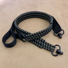 OD Green & Black QD Handmade Tactical 2 Point Paracord Gun Rifle Sling Pull Loop