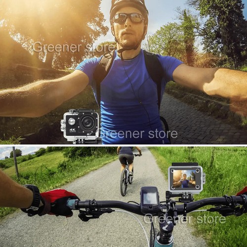 4K WiFi Action Camera Waterproof Sports Riding Camera HD 1080P Screen Underwater - Picture 13 of 20