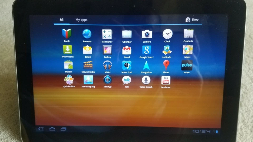 Samsung Galaxy Tab 10.1 w/ Samsung Keyboard, Power Cable - Image 2 of 4
