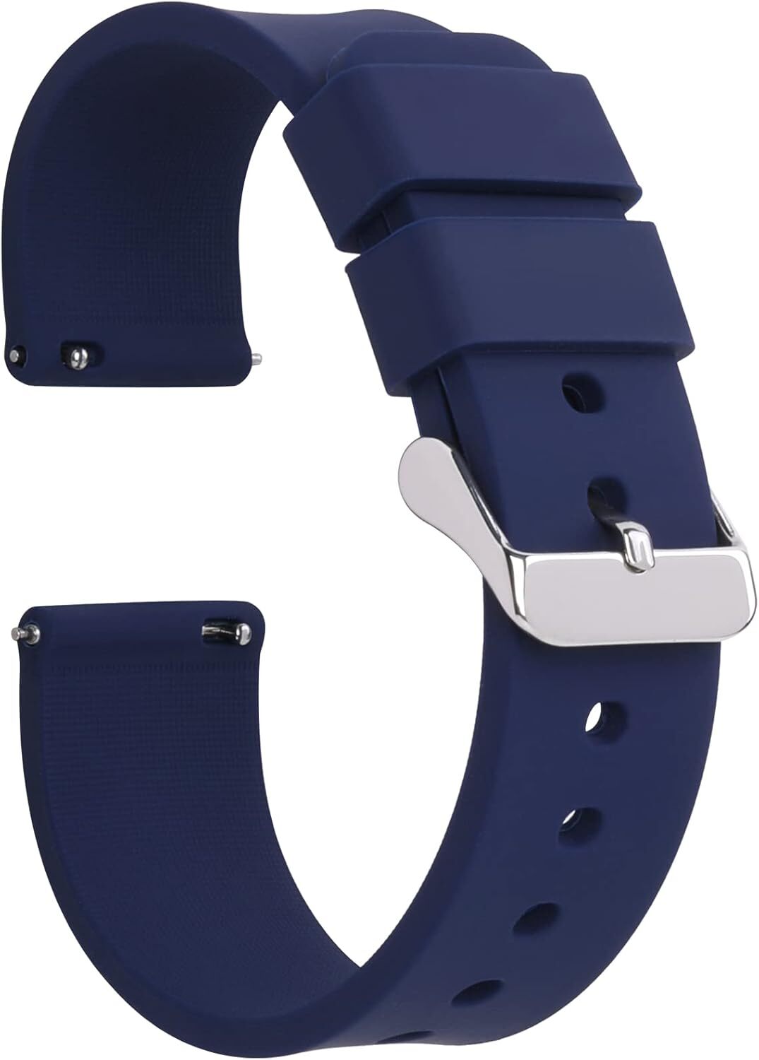 Silicone Watch Bands 18mm 20mm 22mm 24mm Quick Release Premium Soft Rubber Repla