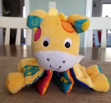 Epoch Everlasting Play KIDOOZIE Plush Giraffe Baby Book ~ Farm, Pig, Horse, Cow+