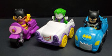 2020 Little People DC Super Friends Joker Batman Batgirl Jokermobile Motorcycle