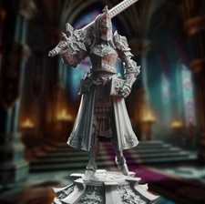 Female Paladin DnD Mini | Female Knight Champion | Grimdark Mini | By DM Stash