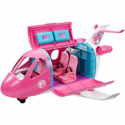 Barbie Dreamplane Jet Transforming Playset with 15+ Accessories GDG76 NEW       