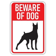 Beware of Dog Aluminum Sign