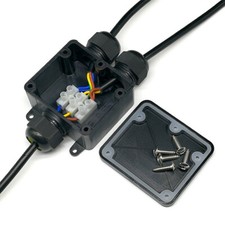 Outdoor Waterproof Junction Box Case Electrical Cable Wire Connector IP68 3 Way