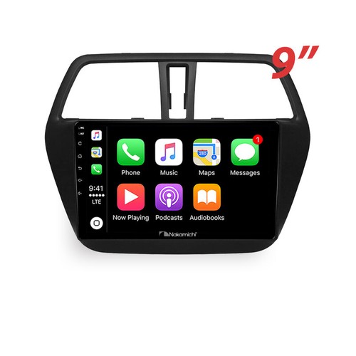 9" Wireless CarPlay Android Auto Sat Nav Nakamichi BT For Suzuki S-Cross 13-16 - Foto 1 di 3
