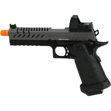 Vorsk Hi-Capa 5.1 Black/Grey + BDS - Gas Blow Back Airsoft Pistol - 328 fps