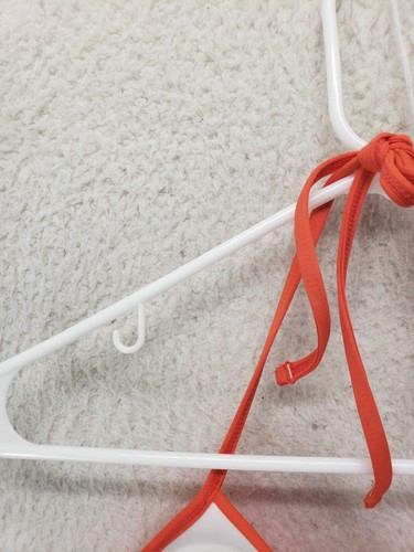 Kenneth Cole Women Swim Top Medium Orange Padded Halter Beach Pool Bikini - Picture 11 of 16