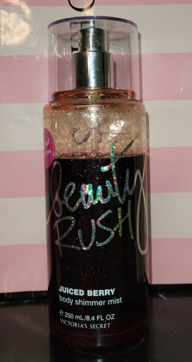 Victoria's Secret Beauty Rush Juiced Berry Shimmer Body Mist oz RARE