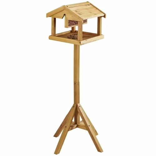 Wooden Bird Table Garden Feeder Feeding Station Bird House Traditional Standing - Picture 24 of 34