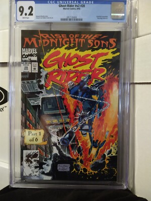 Ghost Rider, v2 #28, Marvel Comics, 8/92, Gatefold centerfold, New slab