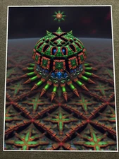 Alien Artifact, Surreal Digital Art Poster 18x24in