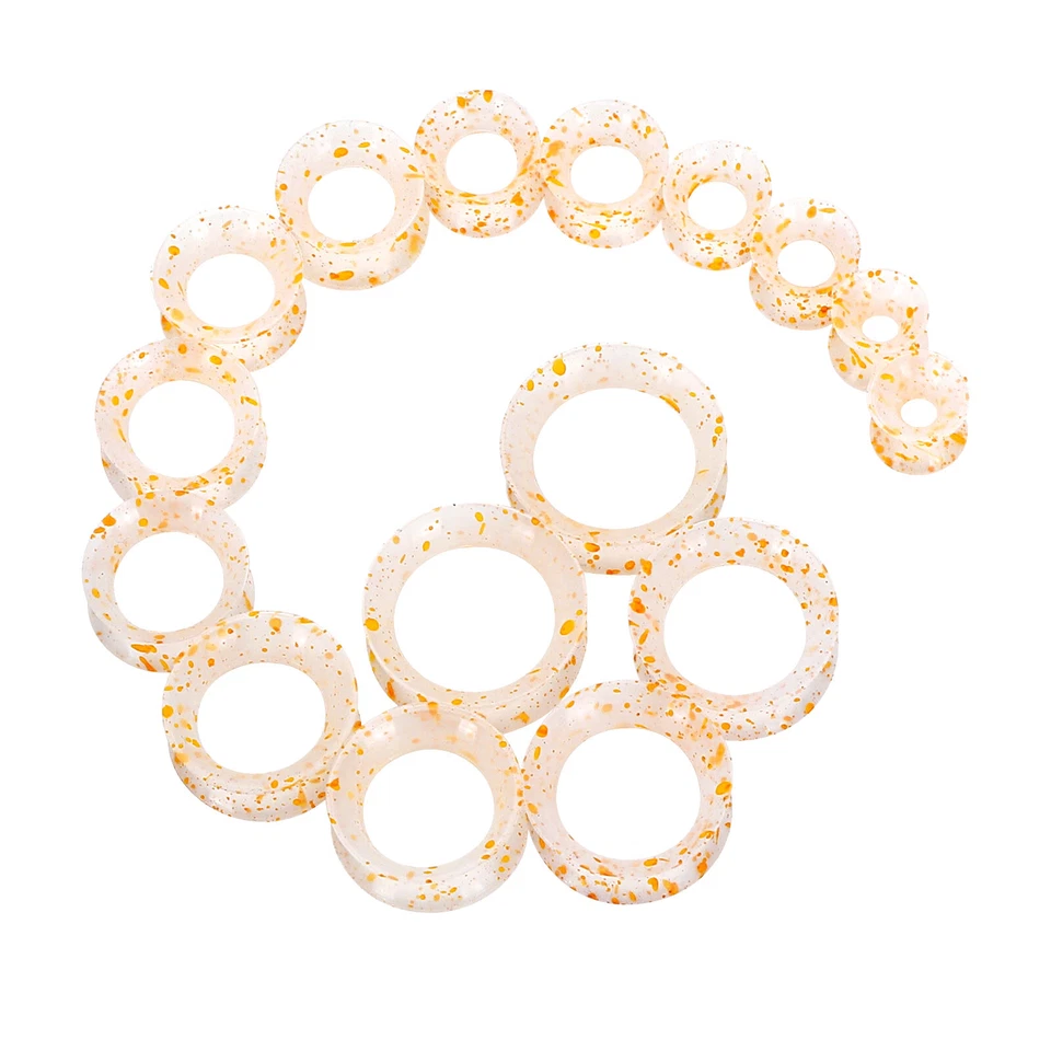 Kit macio de peles de orelha de silicone 16 peças plugues expansores de túnel 2G-3/4"" - Imagem 3 de 4