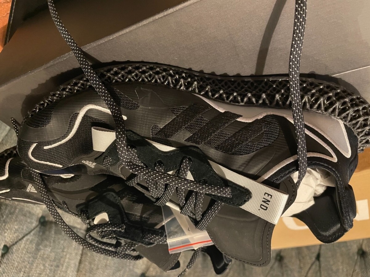 END x Adidas Evo 4D 'dark matter' size UK core black and