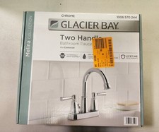 Glacier Bay Melina 4 in. Centerset Double Handle Bathroom Faucet Chrome