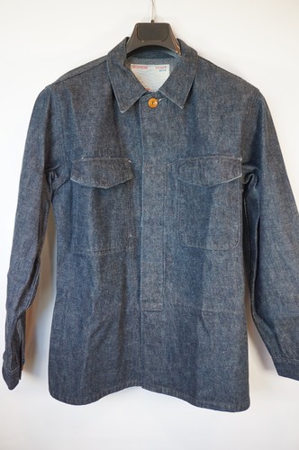 GIACCA CAMICIA COME NUOVA | $425 MISTER FREEDOM DENIM SPAZZOLATO MARE TERRA ARIA 40 MEDIUM - Foto 6 di 19
