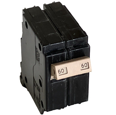 Authentic Cutler Hammer CH260 60 Amp 2P Circuit Breaker CH Plastic Foot