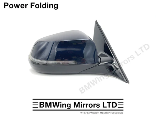 BMW 5 SERIES LCI F10 F11 M-SPORT RIGHT DRIVER WING MIRROR / 5 PIN POWER FOLDING
