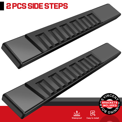 For 2017-2025 Ford F250 Regular Cab 6'' Running Board Side Step Nerf Bar Black H