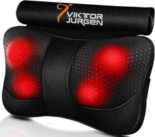 Back Massager, Neck Massager with Heat, Shiatsu Shoulder Massager, Deep Kneading