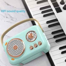 Portable Bluetooth Speaker with Microphone   Retro Karaoke Machine for Home  Pa