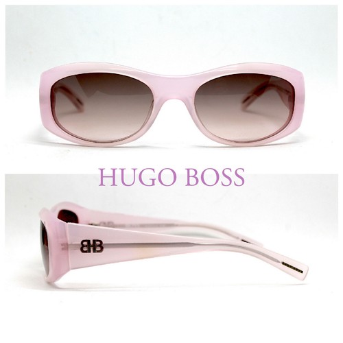 HUGO BOSS 0068/S OCCHIALI DA SOLE DONNA ovale rettangolare rosa marrone  vintage | eBay