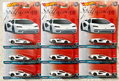 2023 HOT WHEELS SPETTACOLARE LAMBORGHINI COUNTACH LPI 800-4 LOT OF 10 **NEW**