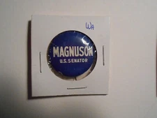 1-1/8" Magnuson Washington U.S. Senate litho pinback button