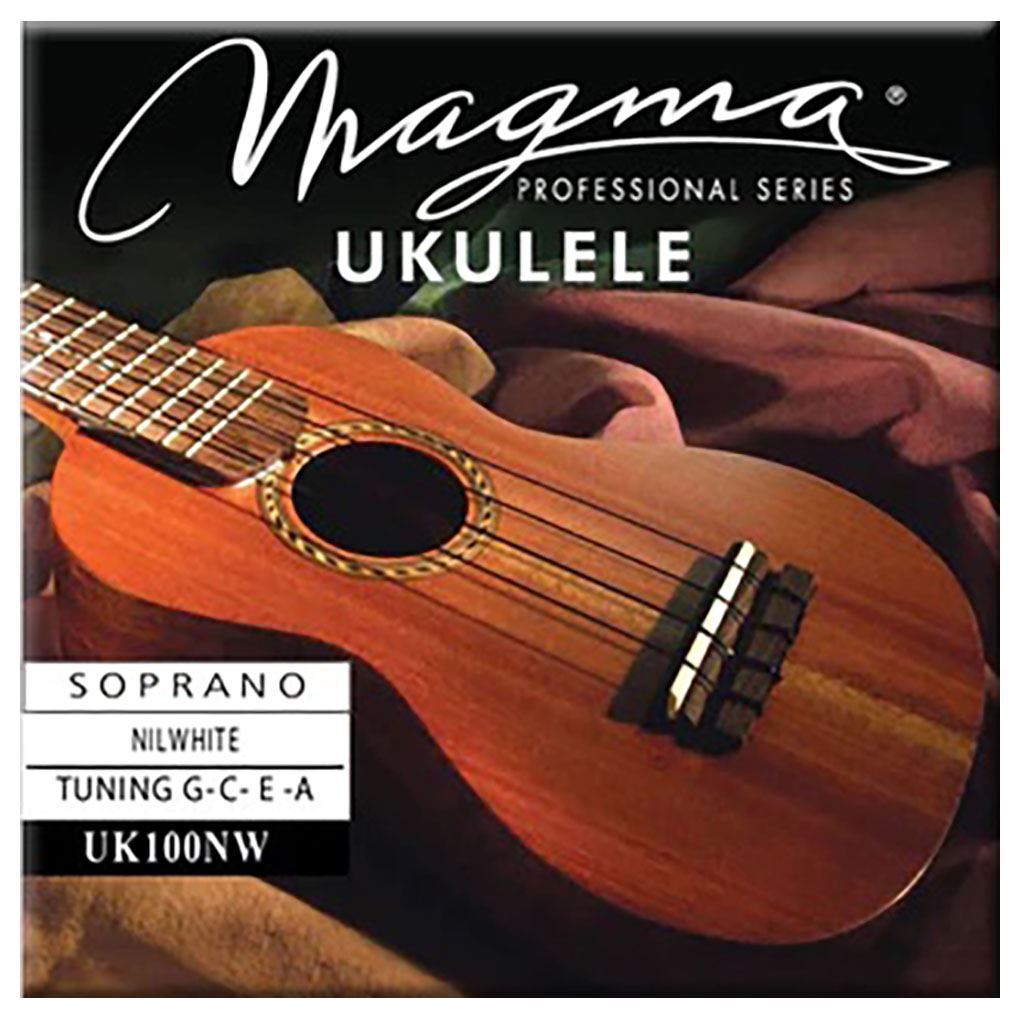 MAGMA UKULELE STRINGS UK100NW - NYLWHITE - SOPRANO SET - GCEA TUNING