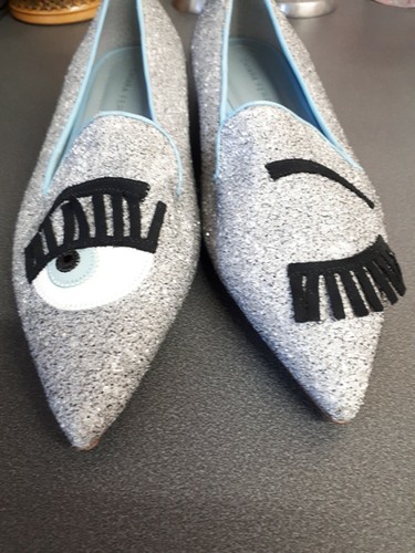 Chiara Ferragni Women's Flat Shoes UK 5 EU 38 Colour: Grey - Picture 3 of 8