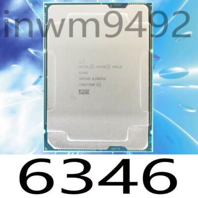 Intel Xeon Gold 6346 SRKHN 3.10GHz 16-Core 36MB 205W LGA-4189 CPU Processor