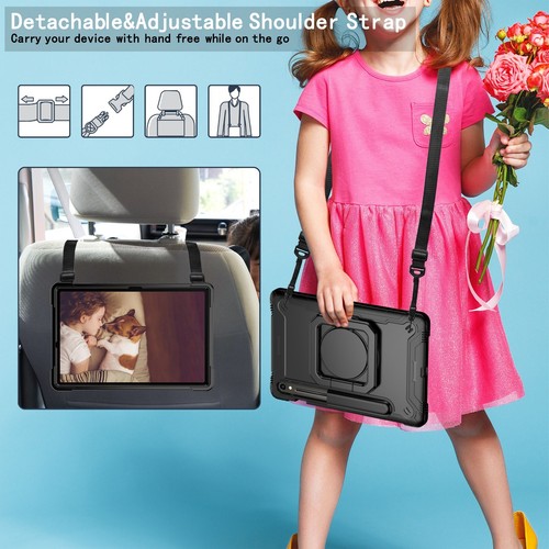 Samsung Galaxy Tab S10 FE+ 13.1" Case 360 Degree Rotation Protective Stand Cover - Picture 33 of 72
