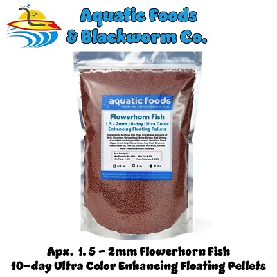 Flowerhorn Ultra Color Enhancing Floating Pellets for a 10-Day Color Change