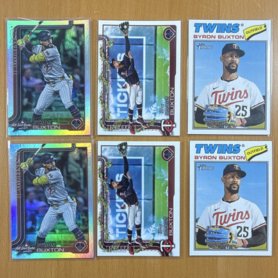 Byron Buxton Minnesota Twins 2025-26 Topps/Heritage/All-Star  6-Card Lot