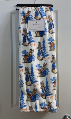 Peter Rabbit Easter Decorative Throw/Blanket 50x70  NWT