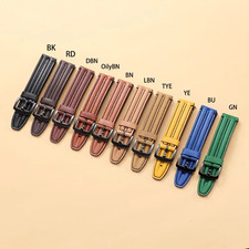 Genuine Cowhide Leather Watch Band 20mm 22mm 24mm Quick Release Strap