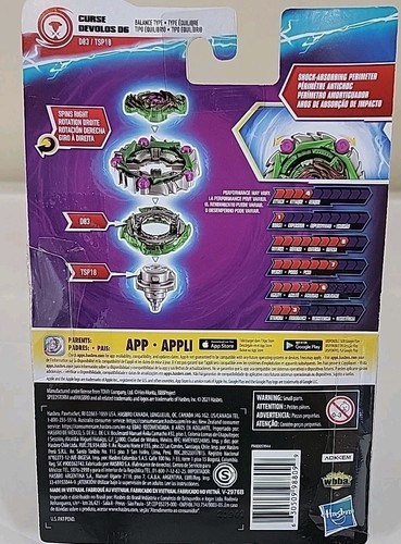 Beyblade Burst Surge Speedstorm Curse Devolos D6 Spinning Top Starter Pack F0569 - Picture 2 of 2