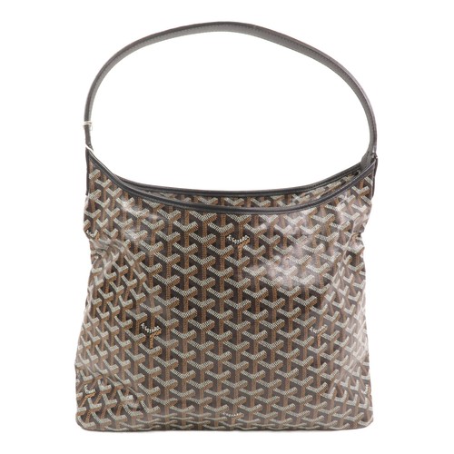 GOYARD SHW Boheme Hobo Shoulder Bag Coated Canvas Black