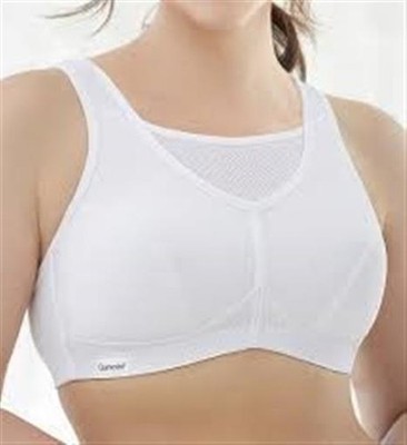 NWOT Glamorise 34F No Bounce Cami Sports Bra 1066 White 117712