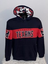 HOUSTON TEXANS NFL YOUTH LRG NEW ERA COLOR BLOCK PULLOVER HOODY HOODIE NWT KIDS