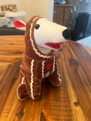 Zielhund 7 Zoll Plüsch Lebkuchenmann Hund Stofftier Bullseye - seltener Fund! LESEN