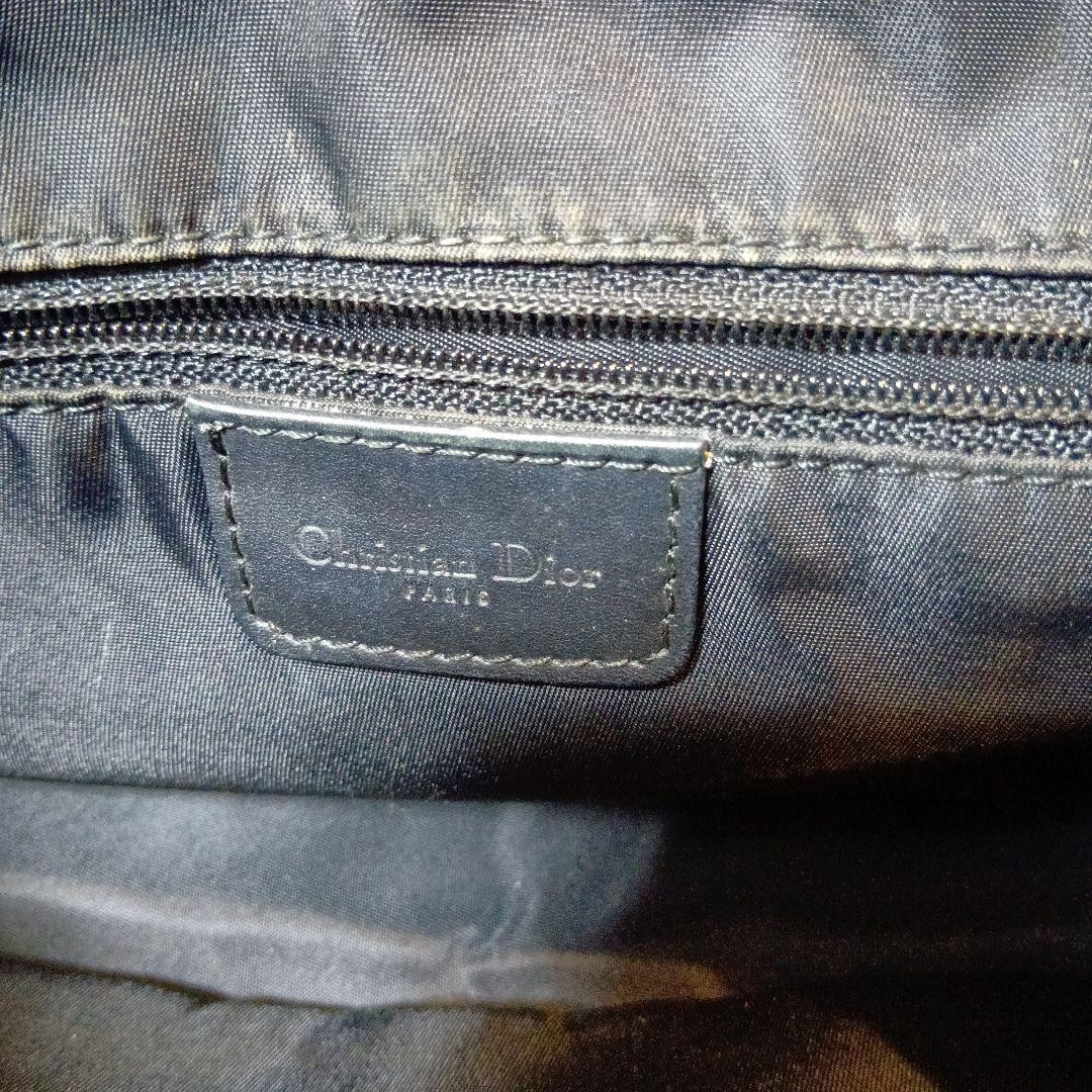 Christian Dior Shoulder Bag Canvas Leather Navy Beige From Japan Authentic thumbnail 13