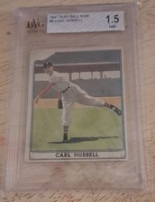 1941 Play Ball - Carl Hubbell #6 © on Back