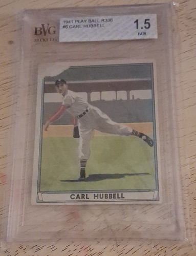 Carl Hubbell #6 1941 Play Ball card
